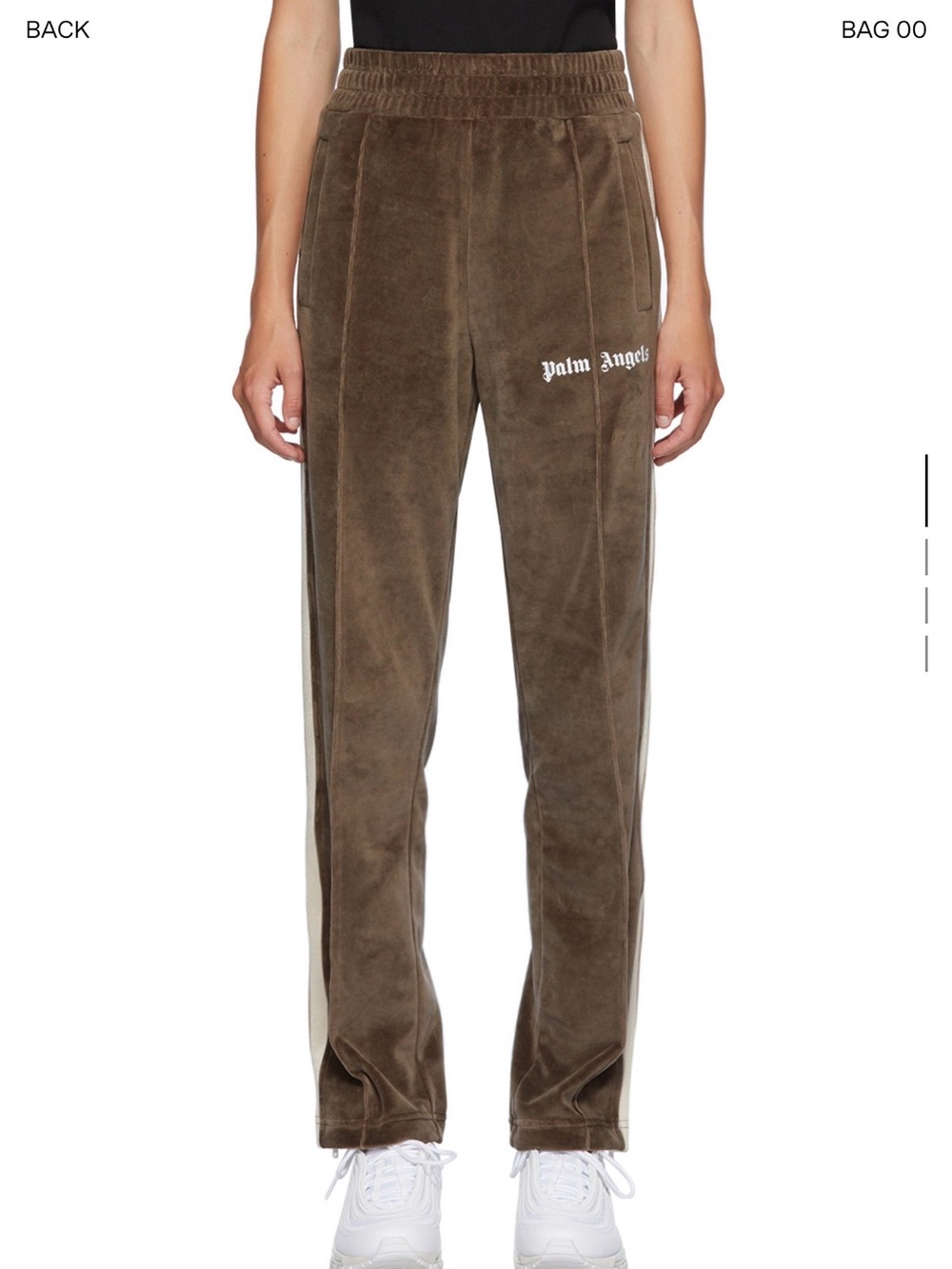 Palm Angels Brown Chenille Track Pants